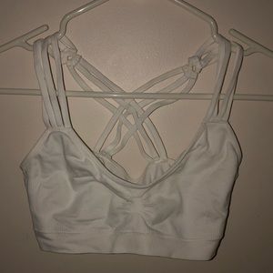 White Sports Bra